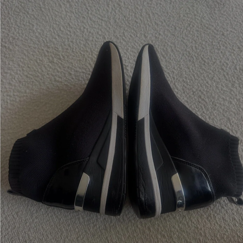 MICHAEL Michael Kors Black Knit Sock Boots - Picture 2 of 3